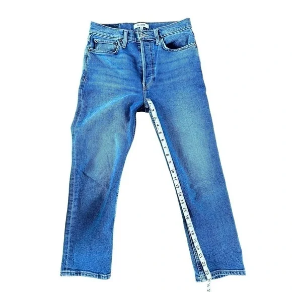Re/Done 90’s High Rise Extra Crop Jeans - Picture 8 of 11